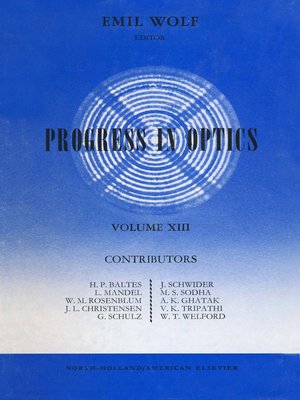 cover image of Progress in Optics